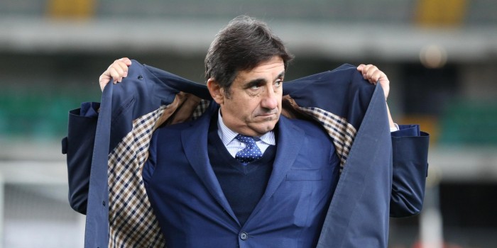 Torino's President Urbano Cairo reacts prior the Italian Serie A soccer match AC Chievo Verona vs Torino FC at Bentegodi stadium in Verona, Italy, 23 September 2015. ANSA/FILIPPO VENEZIA